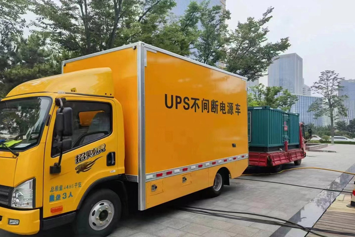 九台发电机租赁施工现场