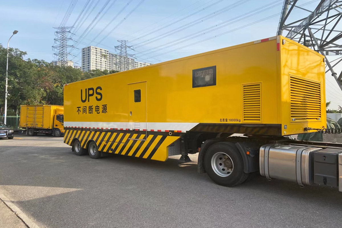 九台发电机租赁施工现场